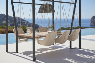 Luxury Outdoor Swing Dining Set