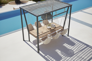 Luxury Outdoor Swing Dining Set
