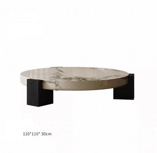 Marble Orchid Coffee Table – Real Synthetic Marble, Multiple Sizes-Graffitiwallarts.com