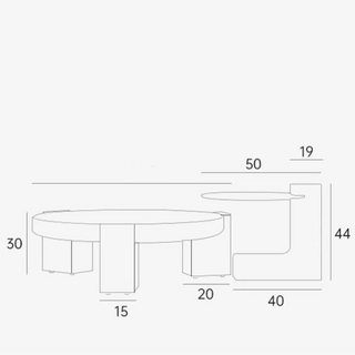 Marble Orchid Coffee Table – Real Synthetic Marble, Multiple Sizes-Graffitiwallarts.com