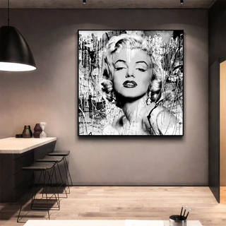 Marilyn Monroe Pop Art: Black and White