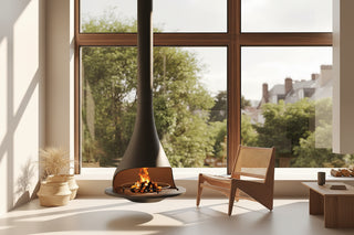 Merle Luxury Suspended Round Fireplace