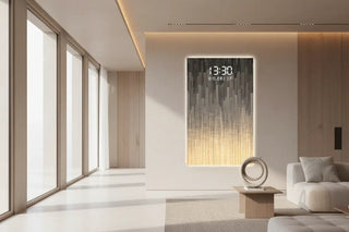 Minimalist LED Doorway Wall Art Clock – Hallway Decorative Panel - GraffitiWallArts.com