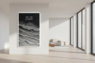 Minimalist LED Doorway Wall Art Clock – Hallway Decorative Panel - GraffitiWallArts.com