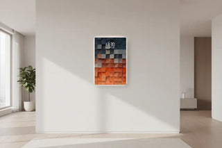 Minimalist LED Doorway Wall Art Clock – Hallway Decorative Panel - GraffitiWallArts.com