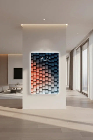 Minimalist LED Doorway Wall Art Clock – Hallway Decorative Panel - GraffitiWallArts.com