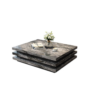 Minimalistic Italian Layered Marble Coffee Table – Modern Luxury Centerpiece-Graffitiwallarts.com