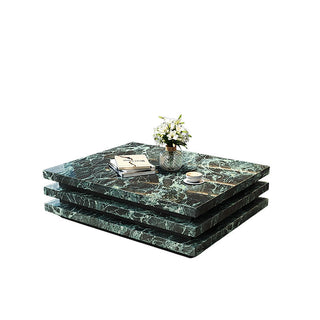 Minimalistic Italian Layered Marble Coffee Table – Modern Luxury Centerpiece-Graffitiwallarts.com