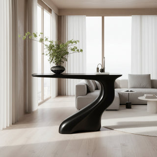 Modern Artistic Entryway Console Table – Fiberglass Console-Graffitiwallarts.com