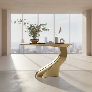 Modern Artistic Entryway Console Table – Fiberglass Console-Graffitiwallarts.com