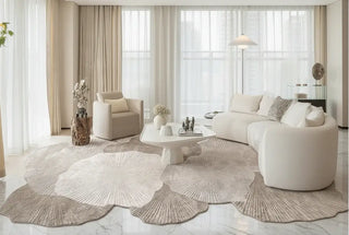 Modern Minimalist Italian Style Handmade Wool Rug | Luxury Irregular Rug-GraffitiWallarts