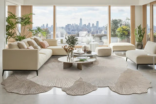 Modern Minimalist Italian Style Handmade Wool Rug | Luxury Irregular Rug-GraffitiWallarts