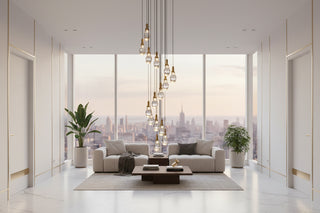 Modern LED Crystal Pendant Light for Staircase & Living Room