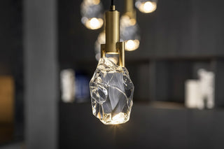 Modern LED Crystal Pendant Light for Staircase & Living Room