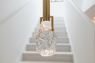 Modern LED Crystal Pendant Light for Staircase & Living Room