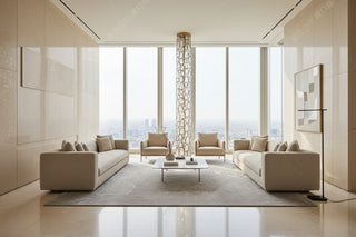 Modern Luxury Gold Glass Stairwell Chandelier
