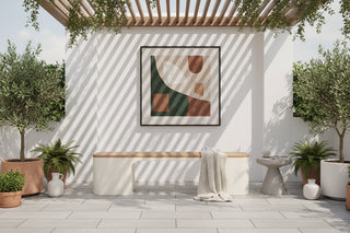 Modern Minimalist Bench – White 