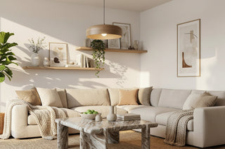Modern Minimalist Natural Marble Coffee Table