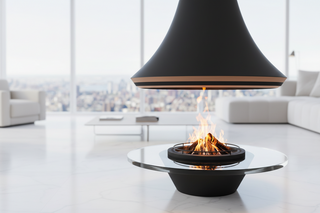 Modern Vista Suspended Fireplace