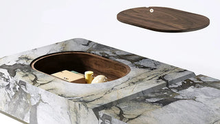 Monolithic Marble Block Coffee Table