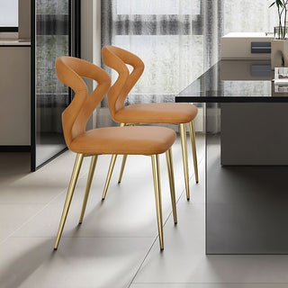 Nappa Leather Full Coverage Dining Chairs – Modern Luxury Comfort-Graffitiwallarts.com