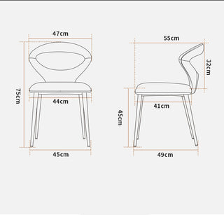 Nappa Leather Full Coverage Dining Chairs – Modern Luxury Comfort-Graffitiwallarts.com