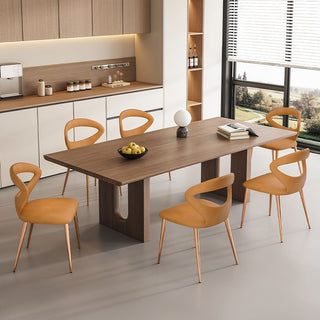 Nappa Leather Full Coverage Dining Chairs – Modern Luxury Comfort-Graffitiwallarts.com