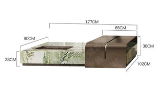 Natural Marble Coffee Table Set