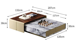 Natural Marble Coffee Table Set