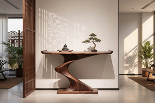 New Chinese Style Solid Wood Console Table 