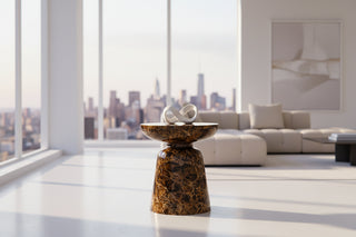 Nordic Martini Round Side Table – Luxury Metal side Table-Graffitiwallarts.com
