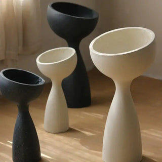 Sphere Tower Planters – Modern Magnesium Mud Outdoor &amp; Indoor Plant Pots-Planters