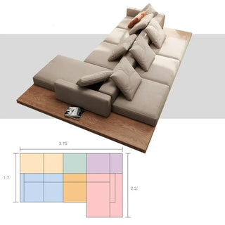 Divano modulare lounge Cloud da pavimento accent