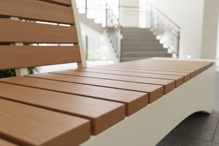 Outdoor Garden Bench with Backrest 