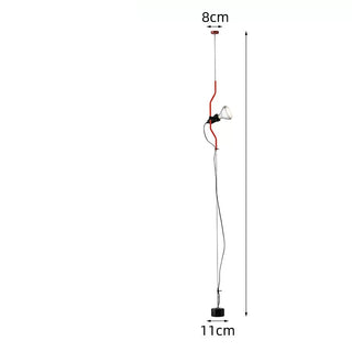 Parentesi-Style Tension Wire Floor Lamp 