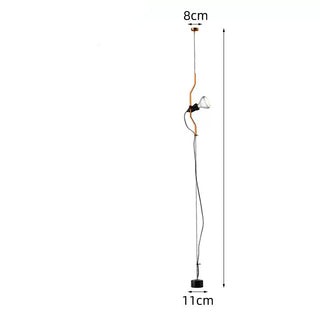 Parentesi-Style Tension Wire Floor Lamp 