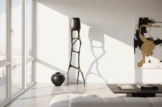 Pipistrello-Style Petal Floor Lamp –