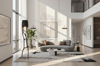 Pipistrello-Style Petal Floor Lamp 