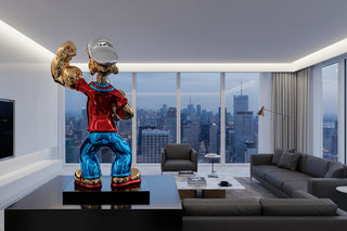 Popeye Statue – Electroplated Fibreglass Luxury Figurine