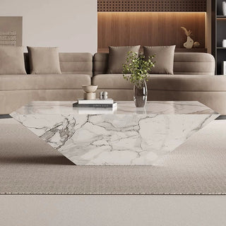 Pyramid Marble Coffee Table – Modern Luxury Centerpiece-Graffitiwallarts.com
