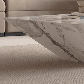 Pyramid Marble Coffee Table – Modern Luxury Centerpiece-Graffitiwallarts.com