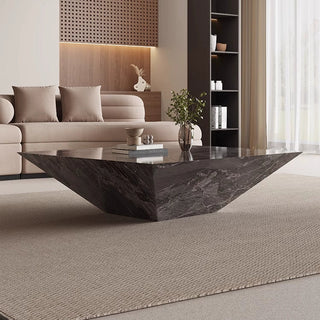 Pyramid Marble Coffee Table – Modern Luxury Centerpiece-Graffitiwallarts.com