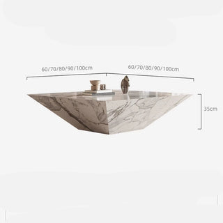 Pyramid Marble Coffee Table – Modern Luxury Centerpiece-Graffitiwallarts.com