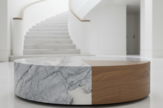 Round Marble Disc Coffee Table