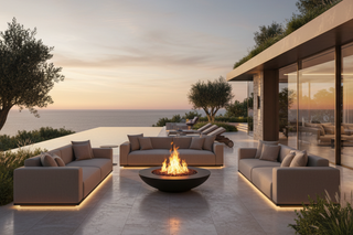 Round Outdoor Fire Pit Bowl