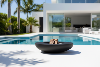 Round Outdoor Fire Pit Bowl