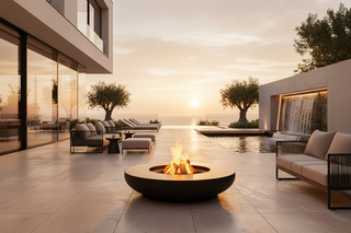 Round Outdoor Fire Pit Bowl