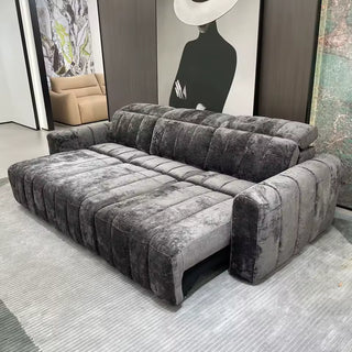 Luxury Recliner Extendable Sofa Bed Set with Remote