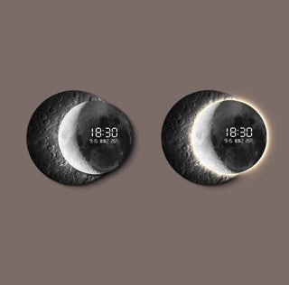 Orologio da parete LED Moon avanzato – moderno orologio illuminato in plexiglass