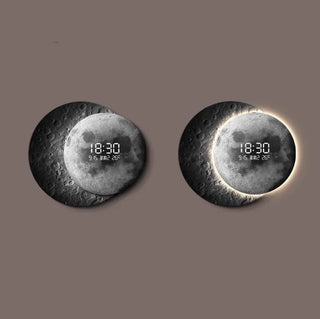 Orologio da parete LED Moon avanzato – moderno orologio illuminato in plexiglass